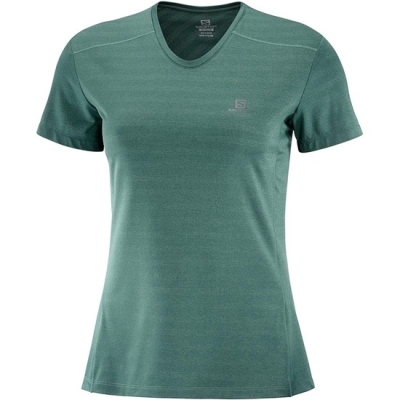 Camiseta Salomon XA W Mujer Verdes | MX-518NETB