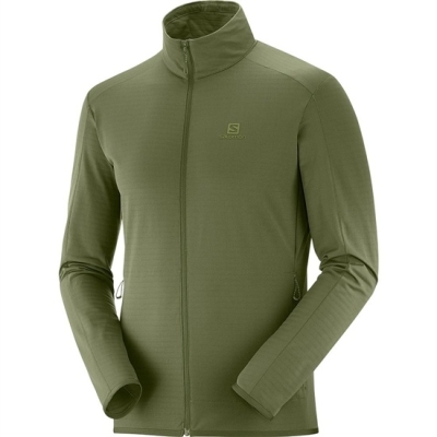 Capas Intermedias Salomon OUTRACK FZ MID M Hombre Verde Oliva | MX-063WSPG