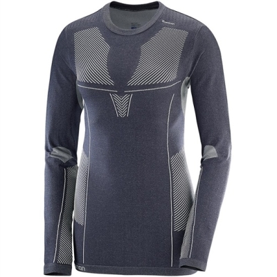 Capas Intermedias Salomon PRIMO WARM LS CN W Mujer Slategray | MX-357GRLI