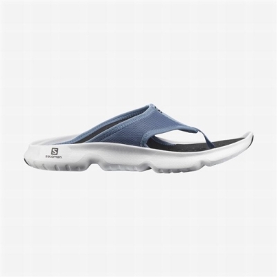 Chanclas Salomon REELAX BREAK 5.0 Hombre Azules Blancos | MX-394EBHI