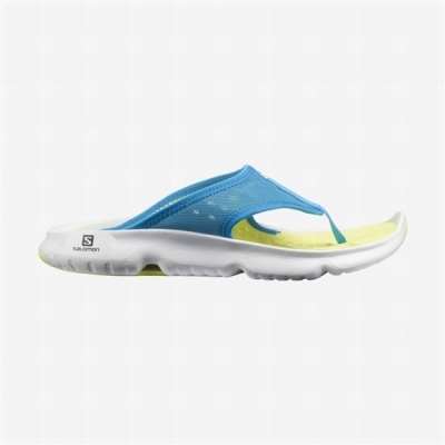 Chanclas Salomon REELAX BREAK 5.0 Hombre Azules Blancos | MX-831NXIS