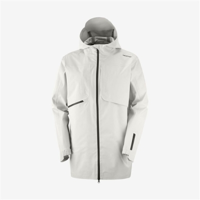 Chaquetas Salomon OUTLIFE WP COMMUTER PARKA M Impermeables Hombre Blancos | MX-276XDCR