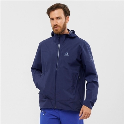 Chaquetas Salomon OUTRACK WATERPROOF 2.5L Hombre Azul Marino | MX-601KALP