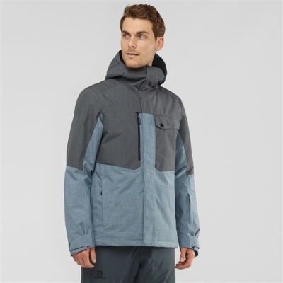 Chaquetas Salomon POWDERSTASH M Ski Hombre Azules | MX-047ETRM