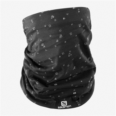 Headwear Salomon NECK&HEAD LIGHT GAITER Hombre Negros | MX-705UROJ