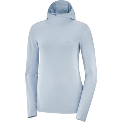 Sudadera Con Capucha Salomon COMET SEAMLESS W Mujer Azules | MX-673QCKX