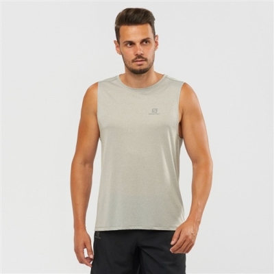 Tank Top Salomon AGILE M Hombre Grises | MX-835CMOE