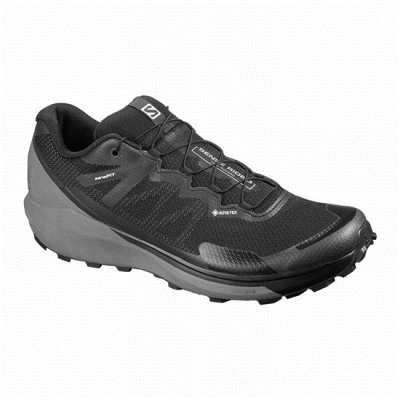 Tenis Para Correr Salomon SENSE RIDE 3 GTX INVIS. FIT Hombre Negros | MX-386EANL