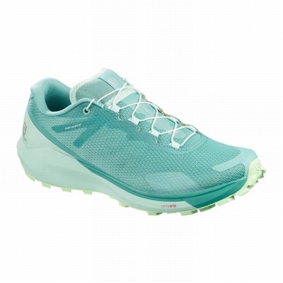 Tenis Para Correr Salomon SENSE RIDE 3 W Mujer Turquesa Verdes | MX-850GVRL