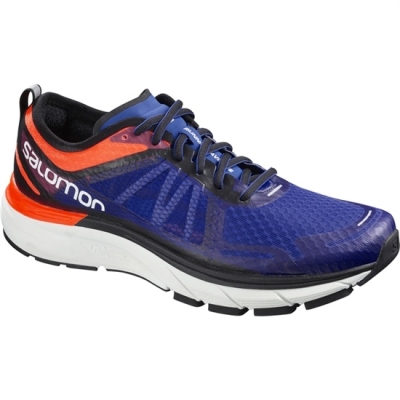 Tenis Para Correr Salomon SONIC RA MAX Hombre Azul Marino Negros Blancos | MX-832IMKY