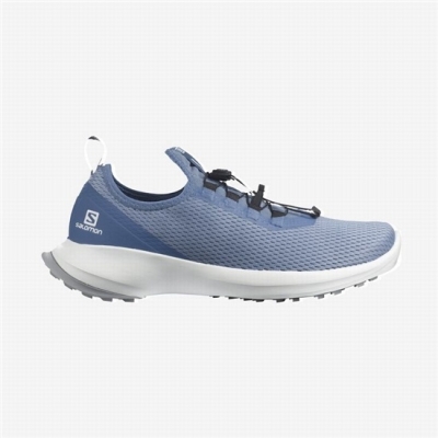 Tenis Para Trail Running Salomon SENSE FEEL 2 Hombre Grises Azules Blancos | MX-293ADMT