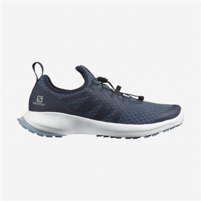 Tenis Para Trail Running Salomon SENSE FLOW 2 Hombre Azul Marino Blancos | MX-982XFDY