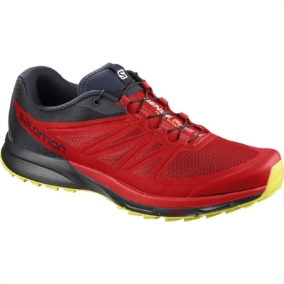 Tenis Para Trail Running Salomon SENSE PRO 2 Hombre Rojos Negros | MX-054MZAF