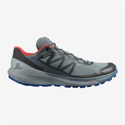 Tenis Para Trail Running Salomon SENSE RIDE 4 GORE-TEX INVISIBLE FIT Hombre Verde Oliva Verdes | MX-295BSMC