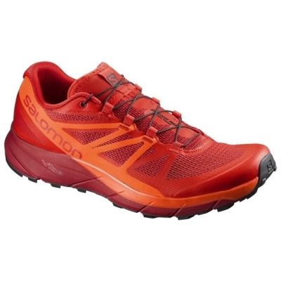 Tenis Para Trail Running Salomon SENSE RIDE Hombre Rojos Oscuro Naranjas | MX-309CTNP