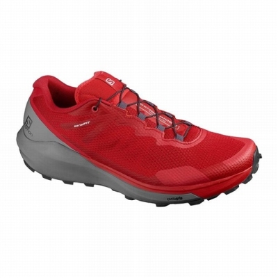 Tenis Para Trail Running Salomon SENSE RIDE 3 Hombre Rojos | MX-563MYBX