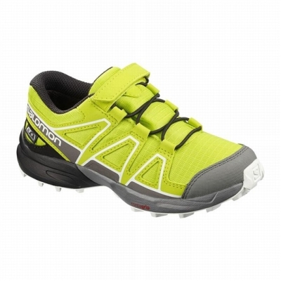 Tenis Para Trail Running Salomon SPEEDCROSS CLIMASALOMON WATERPROOF Niños Rosas Negros | MX-035GCWY