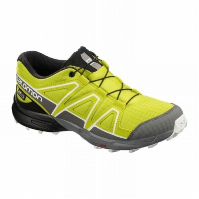 Tenis Para Trail Running Salomon SPEEDCROSS CLIMASALOMON WATERPROOF Niños Rosas Negros | MX-046LKXA