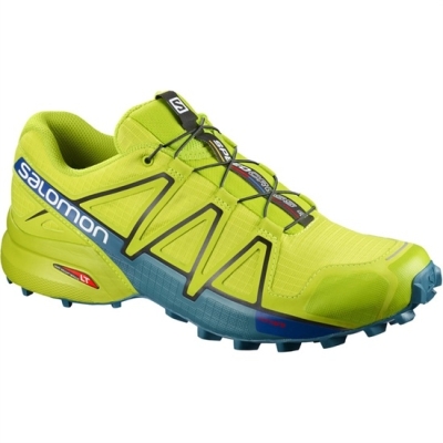 Tenis Para Trail Running Salomon SPEEDCROSS 4 Hombre Amarillos | MX-081XKPS