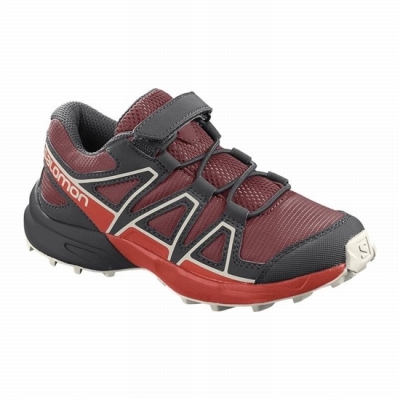 Tenis Para Trail Running Salomon SPEEDCROSS Niños Rojos Rosas | MX-136ESJG