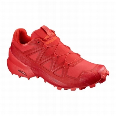 Tenis Para Trail Running Salomon SPEEDCROSS 5 Hombre Rojos | MX-256QOMT