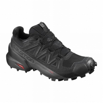 Tenis Para Trail Running Salomon SPEEDCROSS 5 GORE-TEX Mujer Negros | MX-325EBCP