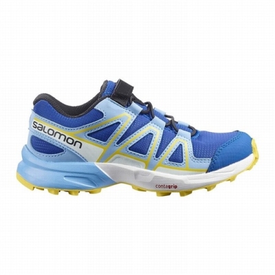 Tenis Para Trail Running Salomon SPEEDCROSS Niños Azules Azules | MX-346TQEI