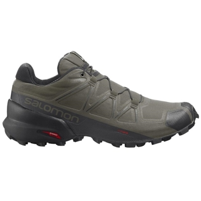 Tenis Para Trail Running Salomon SPEEDCROSS 5 Hombre Verde Oliva | MX-367XMLR