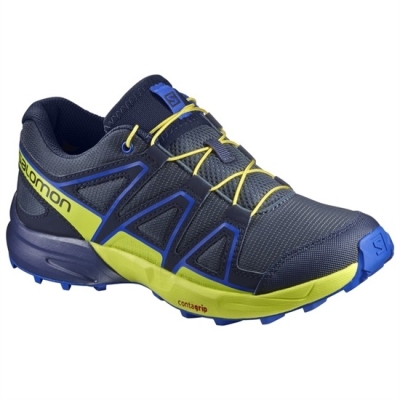 Tenis Para Trail Running Salomon SPEEDCROSS J Niños Azul Marino | MX-418LHZS