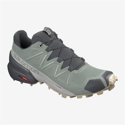 Tenis Para Trail Running Salomon SPEEDCROSS 5 Hombre Verdes | MX-573GQHU