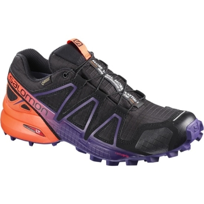 Tenis Para Trail Running Salomon SPEEDCROSS 4 GTX LTD W Mujer Negros | MX-582SDZM