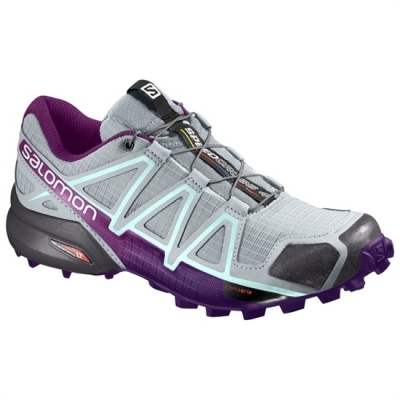 Tenis Para Trail Running Salomon SPEEDCROSS 4 W Mujer Plateados Morados | MX-594ETHK