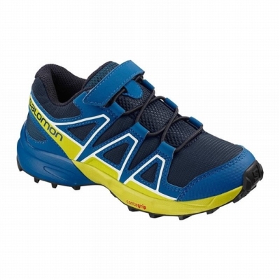 Tenis Para Trail Running Salomon SPEEDCROSS Niños Azul Marino | MX-974USLH