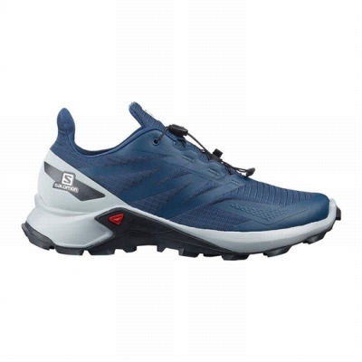 Tenis Para Trail Running Salomon SUPERCROSS BLAST Hombre Azul Marino Azules | MX-460CDPO