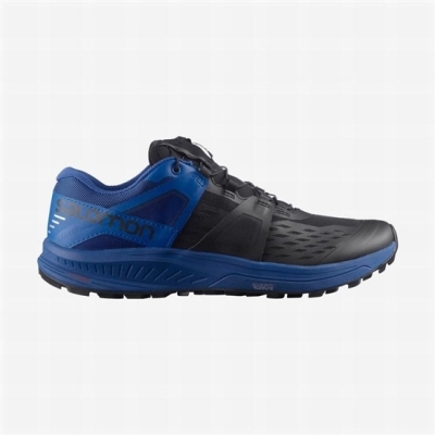 Tenis Para Trail Running Salomon ULTRA /PRO Hombre Negros Azules | MX-250YIZN