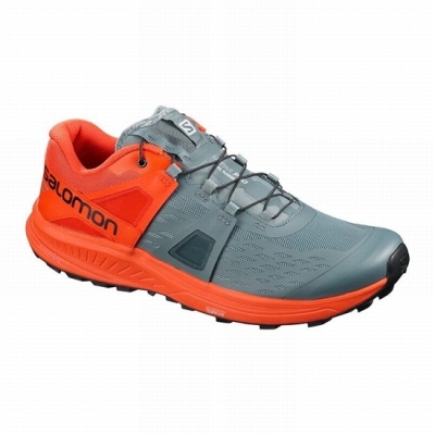 Tenis Para Trail Running Salomon ULTRA /PRO Hombre Grises Naranjas | MX-295NYIA