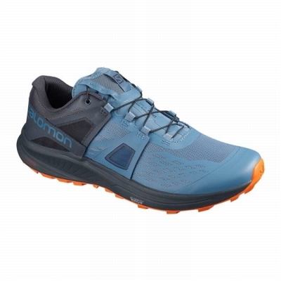 Tenis Para Trail Running Salomon ULTRA /PRO Hombre Azules Rojos Naranjas | MX-490HAIN