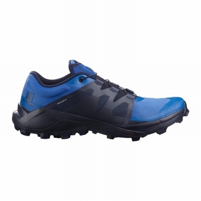 Tenis Para Trail Running Salomon WILDCROSS Hombre Azules | MX-627WCIP