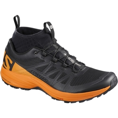 Tenis Para Trail Running Salomon XA ENDURO Hombre Negros Naranjas | MX-837GOUY