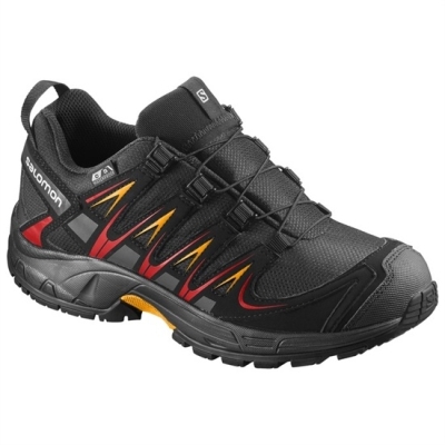 Tenis Para Trail Running Salomon XA PRO 3D CSWP J Niños Negros | MX-186NKTQ