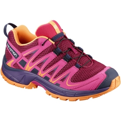 Tenis Para Trail Running Salomon XA PRO 3D K Niños Vino Rosas | MX-267ZLOC