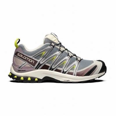 Tenis Para Trail Running Salomon XA PRO 3D Hombre Plateados Verdes Claro | MX-280ZEAL