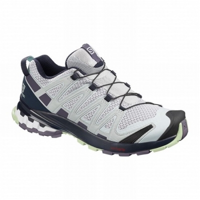 Tenis Para Trail Running Salomon XA PRO 3D V8 Mujer Azules Morados | MX-748ZPMJ