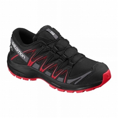 Tenis Para Trail Running Salomon XA PRO 3D CLIMASALOMON WATERPROOF Niños Negros | MX-791UAWG