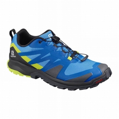 Tenis Para Trail Running Salomon XA ROGG Hombre Azules Negros | MX-068NHJT