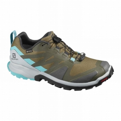 Tenis Para Trail Running Salomon XA ROGG GTX W Mujer Verde Oliva | MX-408PLAY