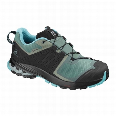 Tenis Para Trail Running Salomon XA WILD GORE-TEX Mujer Verdes Negros | MX-598OJRX