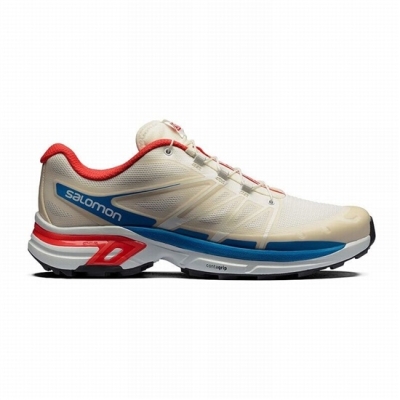 Tenis Para Trail Running Salomon XT-WINGS 2 Hombre Beige Rojos | MX-237YWBA