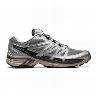 Tenis Para Trail Running Salomon XT-WINGS 2 Hombre Plateados Grises | MX-530DUXM