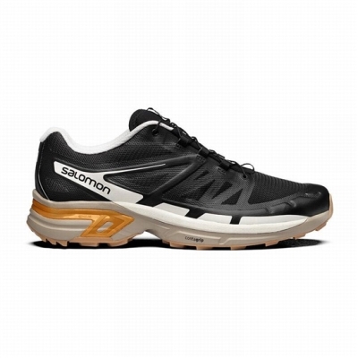 Tenis Para Trail Running Salomon XT-WINGS 2 Hombre Negros Dorados | MX-816TJDU